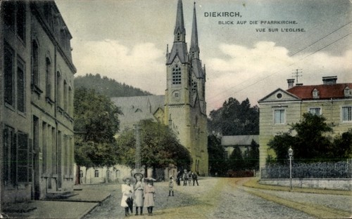 Diekirch luxemburg blick - ak, luxemburg,