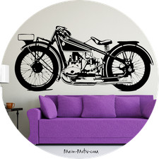 Wandtattoo bmw r47 von 1927 - wandtattoo,