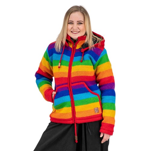 Damen regenbogen strickjacke - damen,