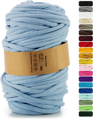 Makramee garn hellblau mm - hellblau,