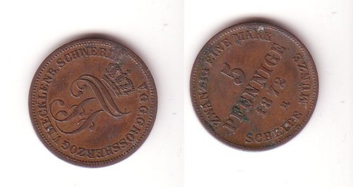 Pfennig kupfer münze - 5,