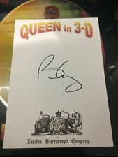 BRIAN MAY AUTOGRAMM COA SIGNIERT QUEEN IN 3D BUCH STEREOSKOPISCHE BOXSET VERSIEGELT