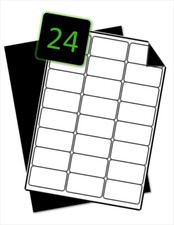 24 Abdeck Matt Weiß Etiketten