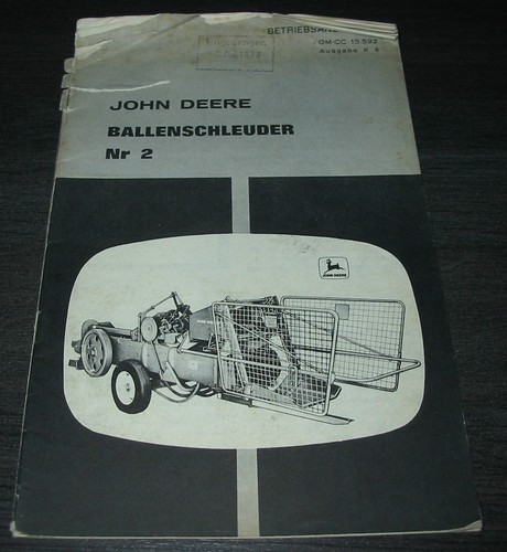 Betriebsanleitung john deere - betriebsanleitung,