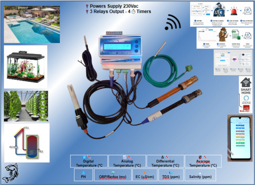 Wifi controller orp tds - ph,