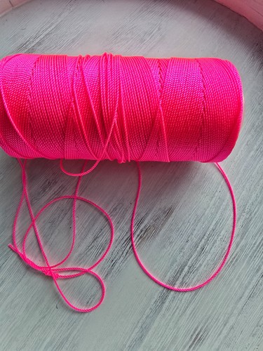 Lon perlseide 8mm neon - perlseide,