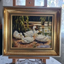 Original Ölgemälde, Hofmotiv