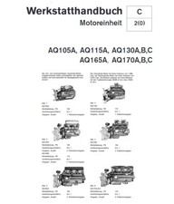 Volvo Penta Werkstatthandbuch Marine Motoren AQ105 AQ115 AQ130 AQ165 AQ170