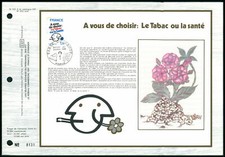 FRANCE CEF ETB 1980 WELT-GESUNDHEITSTAG FLORA TABAK ANTI-RAUCHEN z3245