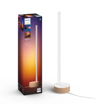 Philips Hue Gradient Signe Tischleuchte oak Holz LED Smart 55cm 730lm Stehlampe