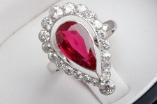 Diamant Ring 585 14K Weiß