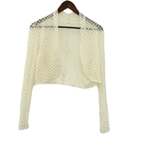 Lace bolero cardigan small - bolero,