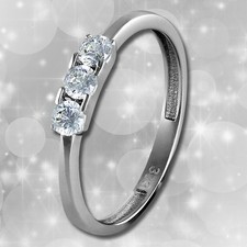 Damen Ring 3er Zirkonia Gr. 56