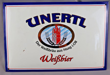 Emailleschild Unertl Weißbier