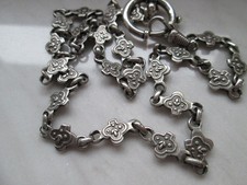 SEHR ALTE UHRENKETTE Silber 48 cm