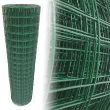 Gartenzaun Wildzaun Maschendrahtzaun Grün 100cm 25m 50x50 mm Gitterzaun