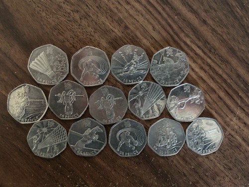 50p münzen olympia - olympia, 2012