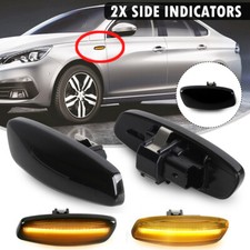 Seitenblinker Blinker Schwarz für Citroen C3 C4 C5 Peugeot 207 308 3008 5008