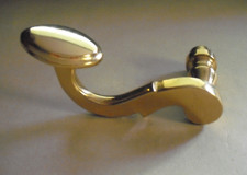 JADO Tür Zimmer Drücker Lochteil Posthorn Messing linkszeigend 8mm