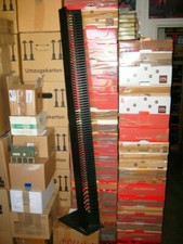 CD Ständer Metall, Regal, Halter für ca. 75 CD's, ca. 1,60 m hoch, black