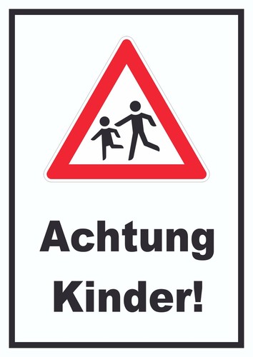 Achtung kinder schild - kinder,