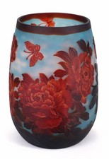 Jugendstil Glasvase „VILLA