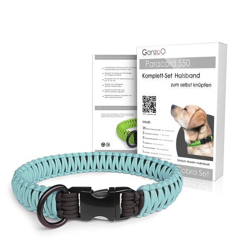 Paracord 550 hunde halsband - paracord, hunde-halsband