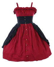 JL-689 Rot Schwarz Rüschen