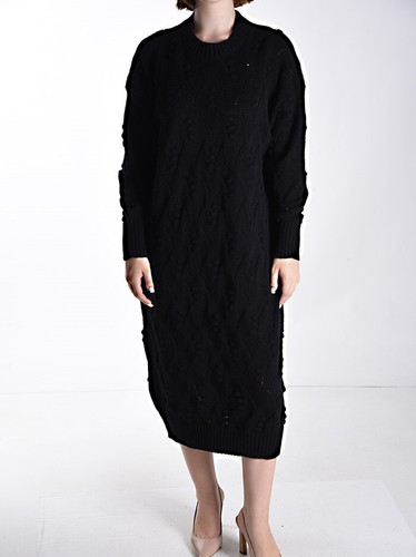 Lange boot ausschnitt kleid - lange,