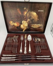 Wilkens Speise- Menübesteck Chippendale 90 versilbert 30 Teile 6 Personen in OVP