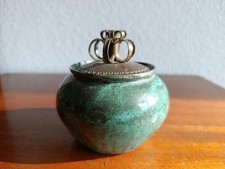 Keramikdose Vintage Raku Art