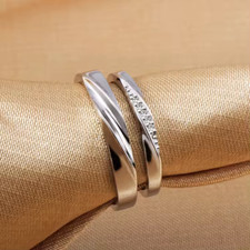 Partnerringe Möbiusband  mit