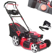 Benzin Rasenmäher 51cm E-Start Mäher Rad-Antrieb Akku Elektrostart 55828