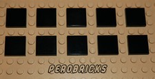 Lego 10 x Fliese/Fliesen 2x2 schwarz #3068b (Beispielfoto)