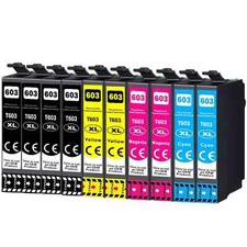 10x 603XL Patronen für Epson