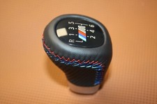 SCHALTKNAUF BMW NEU BEZIEHEN E87 E88 E82 E90 E91 E92 E93 LEDER