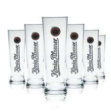 6x König Pilsener Bier Glas