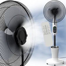 B-Ware Ventilator mit Wasserkühlung, leiser Standventilator mit 75 Watt Leistung
