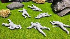 6x Resin WW2 Figuren gefallene