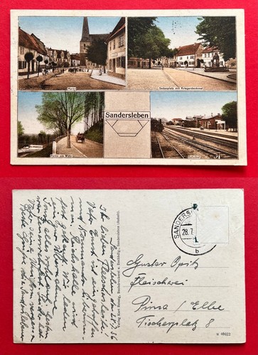 Sandersleben 1936 bahnhof - sandersleben,