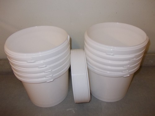 Kunststoff eimer weiss - 10,
