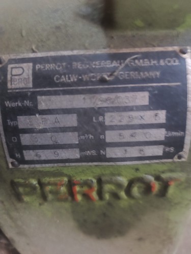 Bergenungsanlage perrot pumpe - perrot,