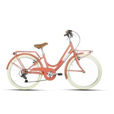 kinderfahrrad 24.1 mädchen 8-11 jahre city 24 6v orange MYLAND Fahrrad