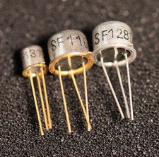 2x RFT Silizium HF Transistor SF116 SF117 SF118 SF127 SF128 SF137 TO-5 TO-18 NOS