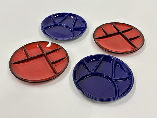 Set fondue teller vintage - 4,