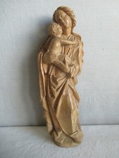 alte Holzfigur Madonna mit