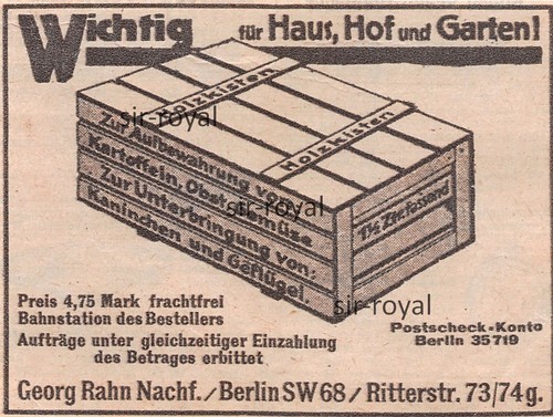 Holzkisten georg rahn - -,