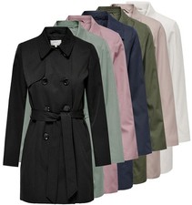 Only Damen Trenchcoat Mantel Jacke Kurzmantel Parka Übergangsjacke ONLValerie