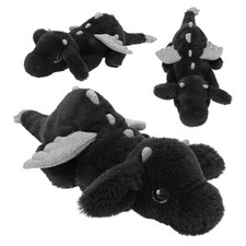 SNUKIS Plüschdrache schwarz