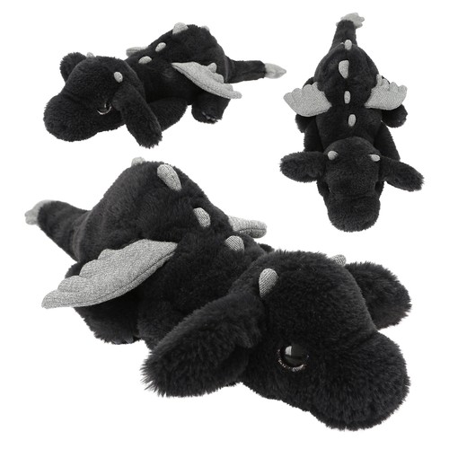 Snukis plüschdrache schwarz - plüschdrache,